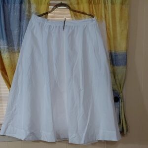 A New Day White A-Line Skirt Size Large